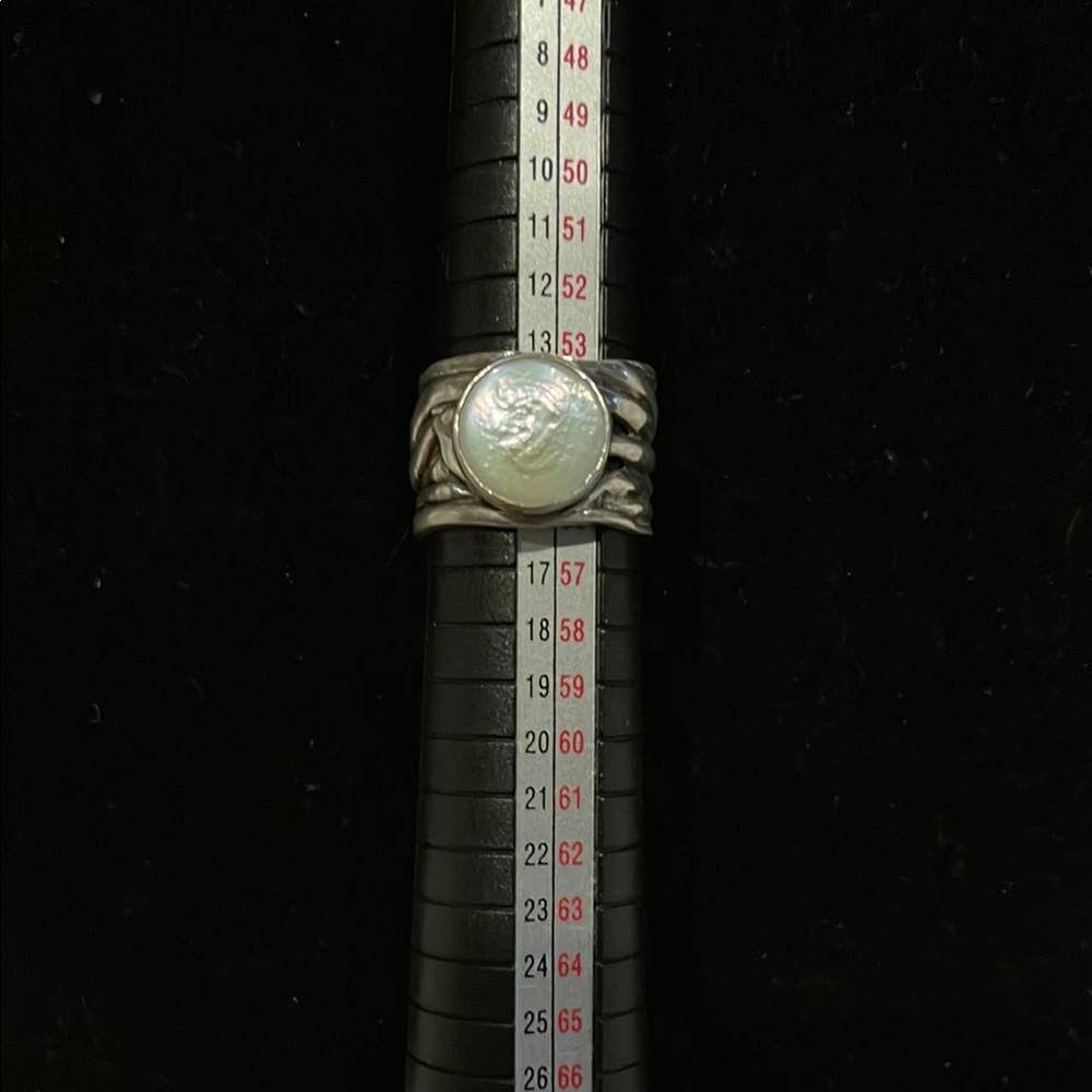 Silver Pearl Ring